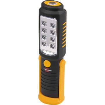 Nedis Prenosna inšpekcijska LED lučka z 8 + 1 svetlečimi SMD LED diodami (na baterije, čas gorenja največ 10 ur, vrtljivi kavelj, magnet).