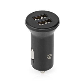Nedis Avto polnilec | 24 W | 2x 2,4 A | Število izhodov: 2 | Vrsta vrat: 2x USB-A | | | En napetostni izhod