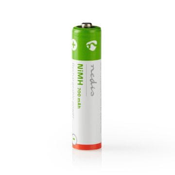 Nedis Polnilna Ni-MH baterija AAA | 1,2 V DC | 700 mAh | Prednapolnjen | 2-Pretisni omot