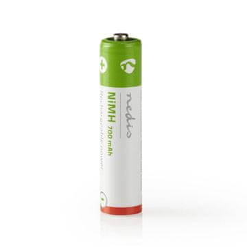 Nedis Polnilne Ni-MH baterije AAA | 1,2 V DC | 700 mAh | Prednapolnjen | 4-Pretisni omot
