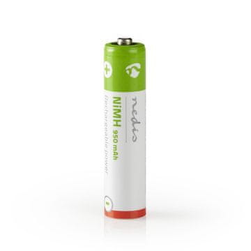 Nedis Polnilne Ni-MH baterije AAA | 1,2 V DC | 950 mAh | Prednapolnjen | 4-Pretisni omot