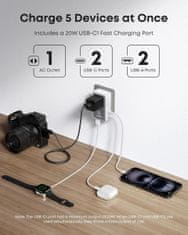 Anker Nano potovalni adapter 5-v-1, 20W, bel (A9215H21)