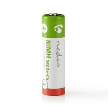 Nedis Polnilne Ni-MH baterije AA | 1,2 V DC | 2600 mAh | 4-Pretisni omot