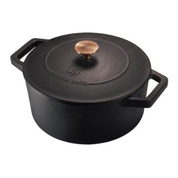 Berlingerhaus Ponev BH-6492 litoželezna s pokrovom 24 cm kolekcija Black Rose