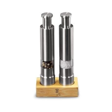Berlingerhaus Mlinček za poper in sol BH-7783 Pepper and salt mill in wooden stand