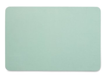 Kela Postavitev mize KL-12313 Plastični podstavek Kimara PU 45x30 cm imitacija usnja mint zelene barve