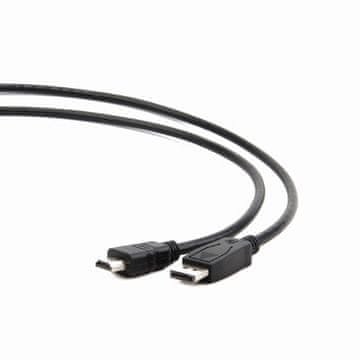 Gembird HDMI kabel [HDMI 1.4] - DisplayPort (M) - HDMI (M) kabel, 1 m, črna (CC-DP-HDMI-1M)