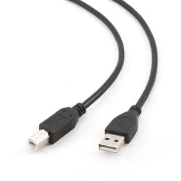 Gembird USB kabel[USB 2.0] - USB A (M) - USB B (M) kabel, 1 m, črna (CCP-USB2-AMBM-1M)