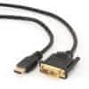 Gembird HDMI kabel [HDMI 1.4] - HDMI (M) - DVI (M) kabel, 1,8 m, črna (CC-HDMI-DVI-6)