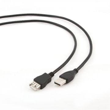 Gembird USB kabel[USB 2.0] - USB A (M) - USB A (F) podaljševalni kabel, 3 m, črna (CCP-USB2-AMAF-10)