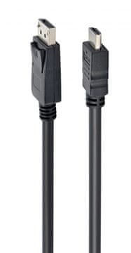 Gembird HDMI kabel [HDMI 1.4] - DisplayPort (M) - HDMI (M) kabel, 10 m, črna (CC-DP-HDMI-10M)