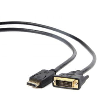 Gembird DisplayPort kabel DisplayPort (M) - DVI (M) adapter, 3 m, črna (CC-DPM-DVIM-3M)