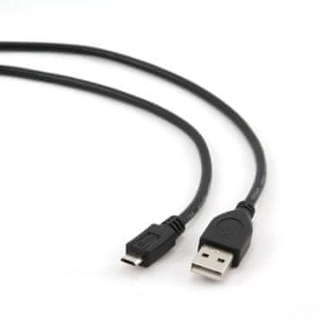 Gembird USB kabel[USB 2.0] - USB A (M) - microUSB (M) kabel, 3 m, črna (CCP-MUSB2-AMBM-10)