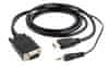 Gembird HDMI kabel [HDMI 1.4] - HDMI (M) - VGA/3 (M) adapter, 1,8 m, črna (A-HDMI-VGA-03-6)