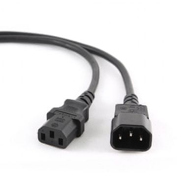 Gembird Napajalni kabel IEC13 (M) - IEC14 (F) podaljševalni kabel, 1,8 m, črna (PC-189)
