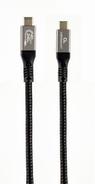 Gembird CCBP-USB4-CMCM240-1.5M Premium USB 4 C polnilni in podatkovni kabel 1,5 m črn