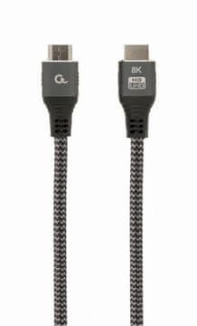 Gembird HDMI kabel [HDMI 2.1] - HDMI (M) - HDMI (M) kabel, 3 m, Siva (CCB-HDMI8K-3M)