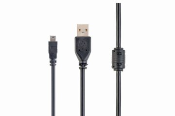 Gembird Premium USB kabel[USB 2.0] - USB A (M) - miniUSB (M) kabel, 1,8 m, črna (CCF-USB2-AM5P-6)