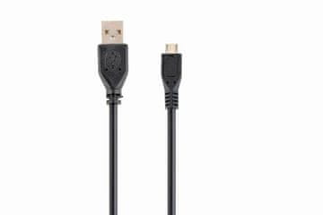 Gembird USB kabel[USB 2.0] - USB A (M) - microUSB (M) kabel, 1 m, črna (CCP-MUSB2-AMBM-1M)