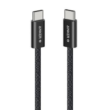Anker Zolo kabel, USB-C v USB-C, 1 m, 240 W, črn (A8060H12)