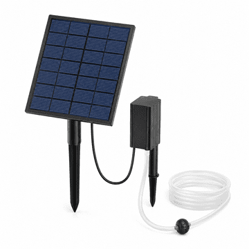 HOME & MARKER® Solarni prezračevalnik za ribnik, 2,5 W, IP65, črpalka z mikro mehurčki za oksigenacijo vode do 500 L | SUNPUMP