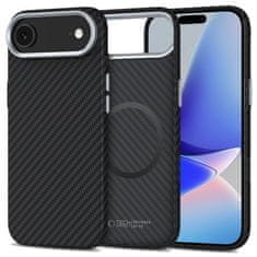 Tech-protect Ion Carbon MagSafe ovitek za iPhone 17 Air, črna/srebro