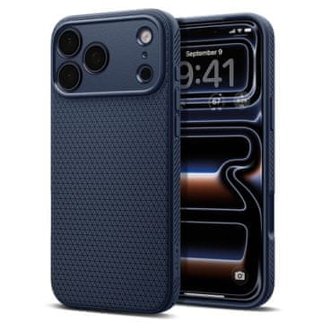 Spigen Spigen Liquid Air ovitek za iPhone 18 Pro / 17 Pro - Tamno moder