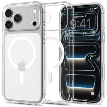 Spigen Spigen Ultra Hybrid MagSafe ovitek za iPhone 18 Pro / 17 Pro - prozoren/bel