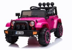 AUTONA LEAN CARS Akumulatorski Jeep BRD-7588 4x4 - roza, LED luči, MP3, daljinski upravljalnik