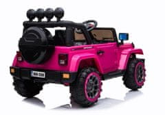 AUTONA LEAN CARS Akumulatorski Jeep BRD-7588 4x4 - roza, LED luči, MP3, daljinski upravljalnik