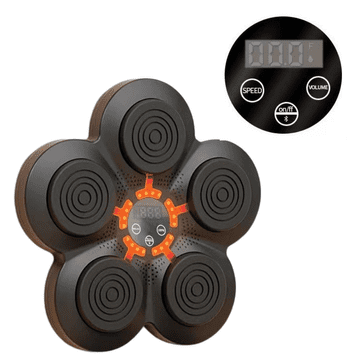 slomart LEAN TOYS glasbena boksarska postaja na steno z LED lučmi in Bluetoothom