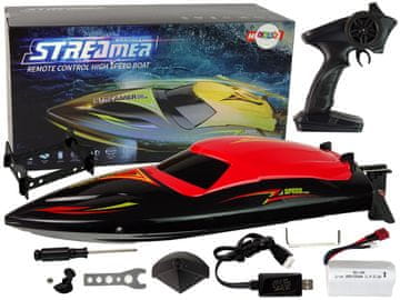 slomart LEAN TOYS RC gliser, rdeč, 35 km/h