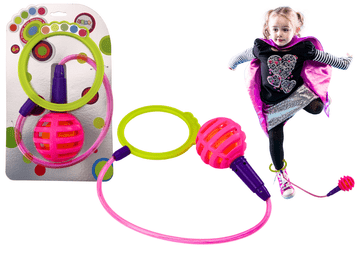 slomart LEAN TOYS Športna vijačnica s LED lučmi, roza