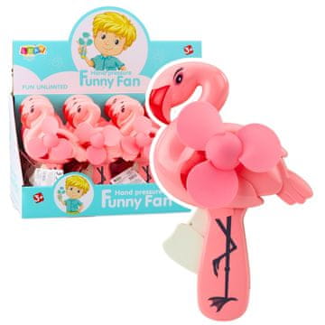 slomart LEAN TOYS Ročni vetrnica Flaming, roza