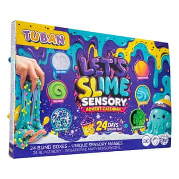 slomart TUBAN Set Koledar z motivom sluzi - Lets Slime