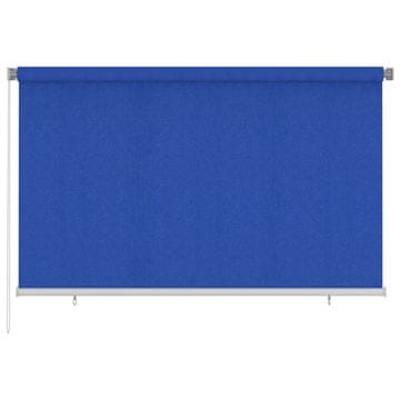 Vidaxl Zunanja rolo senčila 245 (Š) x 140 (V) cm modra HDPE