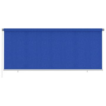 Vidaxl Zunanja rolo senčila 355 (Š) x 140 (V) cm modra HDPE