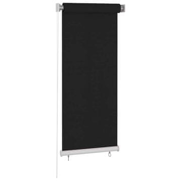 Vidaxl Zunanja rolo senčila 65 (Š) x 140 (V) cm črne barve