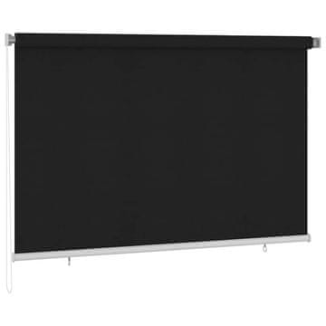 Vidaxl Zunanja rolo senčila 225 (Š) x 140 (V) cm črne barve