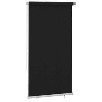 Vidaxl Zunanja rolo senčila 125 (Š) x 230 (V) cm črne barve
