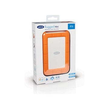LaCie rugged mini 2 TB prenosni trdi disk USB 3.2 gen 1, odporen na udarce in vodo