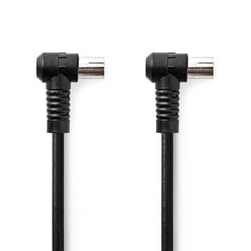 Nedis Koaksialni kabel | IEC (koaksialni) moški | IEC (koaksialni) ženski | Ponikljano | 120 dB | 75 ohmov | Štirje ščiti | 1,50 m | Okrogla | PVC | Črna | Oznaka