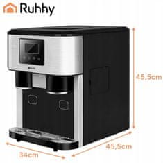 Ruhhy 3v1 barski LCD aparat za izdelavo ledenih kock 1.8L ledomat drobilnik in dispenser vode