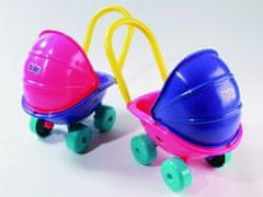 Alltoys Plastični voziček za punčke v obliki jajčka