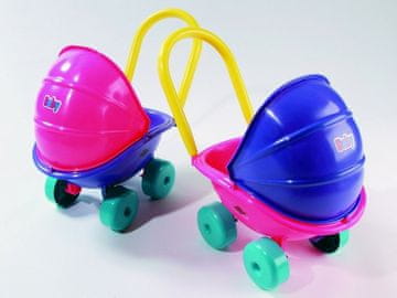 Alltoys Plastični voziček za punčke v obliki jajčka