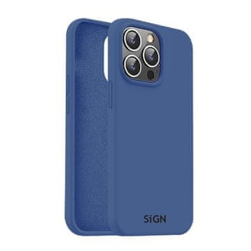 Sign Tekoči silikonski ovitek za iPhone 15 Pro Max - moder