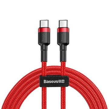 BASEUS Baseus Cafule USB-C v USB-C, QC 3.0, USB-C PD, 3A 2 m - Rdeča