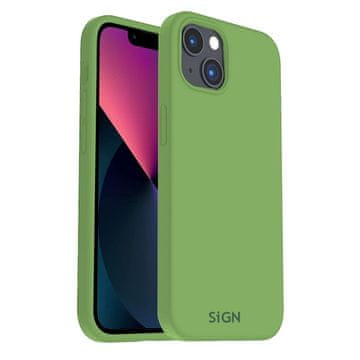 Sign Tekoči silikonski ovitek za iPhone 14 Plus - Jade Green