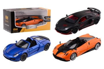 Johntoy Kovinski avtomobilčki v merilu 1:24, licenčni, 3 modeli
