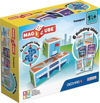 Geomag Geomag Magicube Prevoz – 4 magnetne kocke